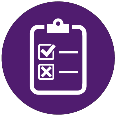 A writing pad in which there is check box of right and wrong